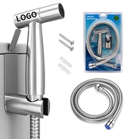 Bidet Jet Set Baignoire Toilette Bidet en acier inoxydable Lavage sous pression Pistolet Shattaf Ensembles salle de bain bidet shattaf ensembles
