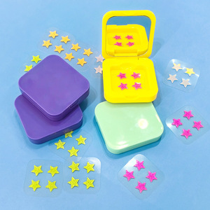 Colorful acne patches with <b>mirror</b> case, multiple colors available, convenient to carry, compact hydrocolloid concealer, - Product Image 5