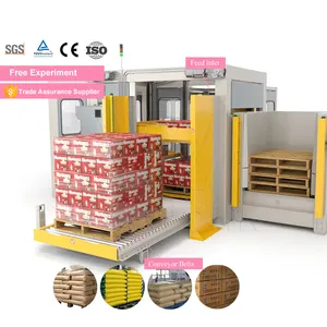 WINWORK Automatic Film Palletizer Cartons Bags Pallet Palletizer System Bag Palletizer Robot