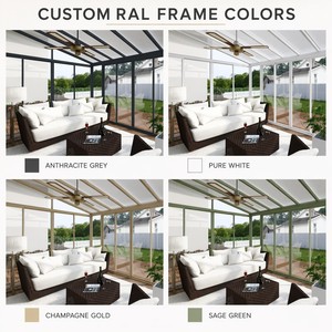 Invernadero Panorámico de Alta Resistencia con Estructura de Aluminio de 3.0mm y Vidrio para Villas de Lujo, con Certificación AS2047 y CE, Marca GELLJA - Product Image 3