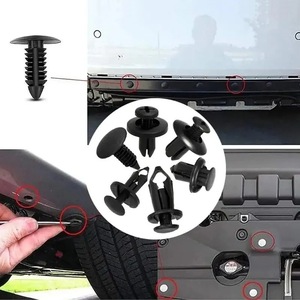 Car Clips 190Pcs 6 Sizes Plastic <b>Fasteners</b> Rivets Bumper Mudguard Fixing General Purpose Repair Replacement - Product Image 1