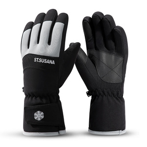 Gants <span class=keywords><strong>de</strong></span> <span class=keywords><strong>ski</strong></span> <span class=keywords><strong>de</strong></span> snowboard d'hiver imperméables pour homme unisexe à écran tactile chaud personnalisé pour femmes - Product Image 3