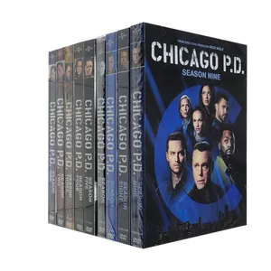 Chicago P.D. Musim 1-9 Boxset DVD 49 Disc Pabrik Grosir Film DVD Serial TV Kartun Wilayah 1/Wilayah 2 DVD Gratis Pengiriman