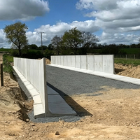 Coffrage en acier préfabriqué en forme de L pour la construction de murs de soutènement et le renforcement des digues fluviales