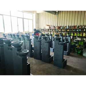 야외 웨딩 가든 장식을위한 조명과 태양열 구동 인공 고양이 애완 동물 분수 - Product Image 5