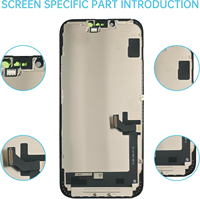Écran LCD pour iPhone 14 Plus 6,7 pouces, écran de téléphone avec haute luminosité, couleurs naturelles et grand angle de vision
