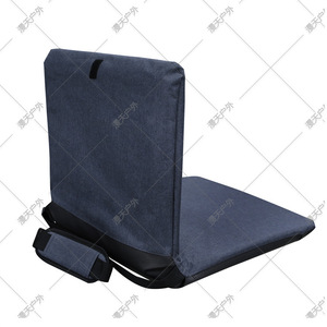 Cojín Plegable para Asiento de Exterior, Color Azul Rey, Poliéster, para Camping y Caza, con Soporte de Tubo, Rectangular, Color Sólido - Product Image 3