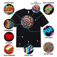 Camiseta Personalizada para Hombre de 280G, 100% Algodón, Talla Grande, Camiseta Informal de Algodón para Hombre con Logotipo Personalizado, Unisex