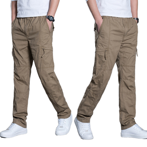 <span class=keywords><strong>Pantaloni</strong></span> <span class=keywords><strong>Cargo</strong></span> da <span class=keywords><strong>uomo</strong></span> 2025 nuovi <span class=keywords><strong>pantaloni</strong></span> lunghi da <span class=keywords><strong>uomo</strong></span> in cotone Casual traspirante leggero e Multi-tasca - Product Image 1