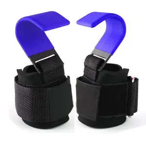 Gewichthefhaken Heavy Duty Tillen Metalen Pols Wraps Workout Bandjes Voor Gym Gewichtheffen