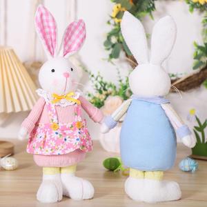 2024 superventas Peluches Juguetes De Animales personalizados lindo Kawaii pareja conejo puntada juguetes de animales de peluche para niñas niños Peluches - Product Image 5
