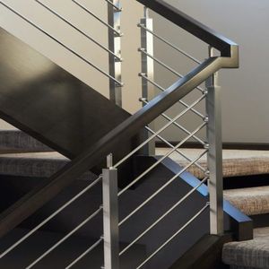 Système de balustrade sans cadre pour terrasse extérieure, installation facile, balustrade en métal antirouille - Product Image 3