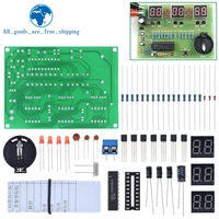 TZT DIY Kits AT89C2051 Horloge Électronique Tube Numérique LED Suite Module Électronique Pièces et Composants DC 9V - 12V