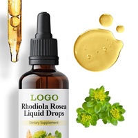 Complément Adaptogène Liquide de Rhodiola Rosea à Marque Blanche pour Adultes : Soulagement du Stress, Boost d'Énergie et Soutien de la Concentration Mentale 60ml