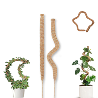 Piquets de soutien carrés en fibre de coco pour plantes Monstera, pour plantes grimpantes en pot, intérieures et extérieures, maison et jardin