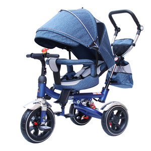Poussette pour bébé 4 en 1, <span class=keywords><strong>tricycle</strong></span> à 3 roues pour filles, <span class=keywords><strong>tricycle</strong></span> à poussée pour enfants en bas âge - Product Image 3