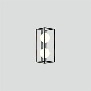 Caja cuadrada de aluminio IP44, decoración Interior, bola de cristal doble, candelabro de pared LED, lámpara de <span class=keywords><strong>techo</strong></span> 2212 - Product Image 3
