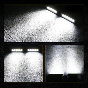 6 pouces 30W 2 pièces ambre ou blanc couleur Spot faisceau d'inondation tondeuse à gazon LED <span class=keywords><strong>tracteur</strong></span> lumière - Product Image 4