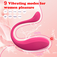 Vibrateur œuf Kegel portable pour femme avec 9 vitesses et télécommande sans fil via application – Jouet sexuel pour entraînement de vibration