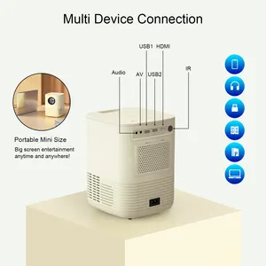 Full HD Mini Projector 1080P Wifi Mirroring For Smartphone IPhone 6000 Lux Projector For Home Theater Beamer