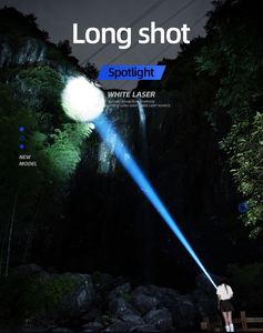 CITICITY LED ไฟฉายอเนกประสงค์แบบสว่างปรับโฟกัสได้ 4 โหมดเลเซอร์วิคเดินป่าตั้งแคมป์ฉุกเฉิน-แสงที่แข็งแกร่ง - Product Image 6