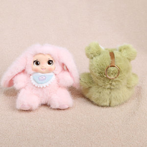 Pendentif figurine d'ours kawaii assis, mignon, fait main, ornement, porte-clés tendance Xiaohongshu - Product Image 2