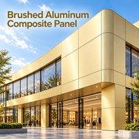 Panneau composite en aluminium brossé 4 mm 1220x2440 mm en argent pour panneaux muraux intérieurs personnalisés