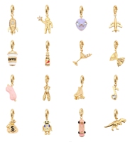 Collier en acier inoxydable plaqué or 18 carats avec zircon préservant la couleur, motif note de musique, accessoire DIY, pendentif tendance, cadeau pour la Saint-Valentin