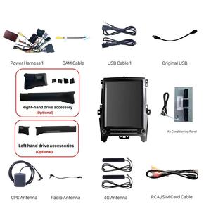 Lecteur DVD de voiture Android 12,1 pouces avec écran tactile, autoradio avec <span class=keywords><strong>Apple</strong></span> Carplay pour Ford F550 2016-2021, 8 cœurs, 2+64 Go - Product Image 5