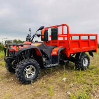 Quad 4x4 automatique 300CC de haute qualité, robuste, pour jardin et ferme, avec remorque, garantie 1 an, barre de remorquage de 3 m