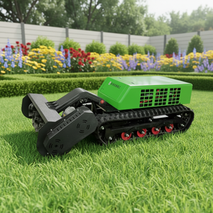 Tondeuse à gazon électrique industrielle sur chenilles télécommandée, autonomie 8h, largeur de coupe 1150mm, pour terrains - Product Image 6