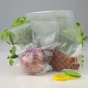 식품 등급 양각 진공 가방 식품 제품 Bpa 무료 냉동고 안전 가방 헤비 듀티 스토리지 식품 세이버 가방