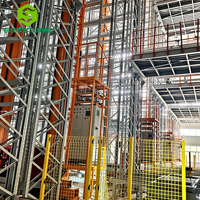 Sistema de Gestión de Almacenes ASRS Robótico Inteligente de Primera Calidad para Almacenamiento de Mercancías Pesadas, Estantes de Construcción Metálica/Plástica