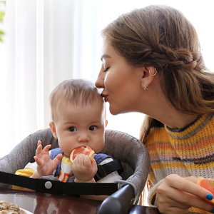 Chaise latérale <span class=keywords><strong>pliable</strong></span> en métal pour enfants, siège de salle à manger Portable, avec crochet à Clip, pour bébé, 3 plastique - Product Image 5