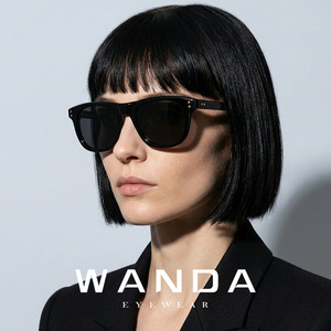 Wanda Square <b>Sunglasses</b> S32242 Full Rim UV400 Men Casual <b>Retro</b> Style - Product Image 4
