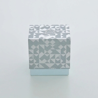 Boîte cosmétique en papier texturé de luxe, boîte en papier artistique, boîte à parfum, emballage cadeau pour flacon de parfum