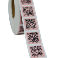 Rouleau d'impression personnalisé Données variables Numéros de série Code-barres Code Qr Étiquettes autocollantes en papier