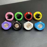 Montre à quartz moderne et tendance, montre-bague mignonne, bracelet extensible flexible en acier inoxydable, chiffres clairs, unisexe, cadeau pour mariage et fête