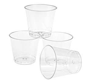 2cl Disposable Plastic clear shot glasses container for Jello Shots, Condiments, Tasting, Sauce, Dipping, Sample