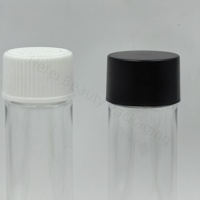 Tubes en plastique transparent PET de 28 mm de diamètre x 125 mm, pré-serrés, à l'épreuve des enfants, accessoires pour fumer, rouleaux de papier à cigarettes