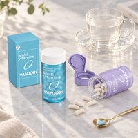 Conteneur à pilules en verre translucide personnalisé avec couvercle à vis, rechargeable, 5 onces, pot vide pour vitamines, capsules, médicaments