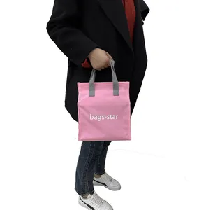 Многоразовые маленькие сумки для обеда розовые индивидуальные водонепроницаемые высококачественные портативные сумки для пикника и спортзала