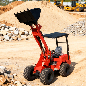 Demand for Best-selling Machinery Factory-sold Mini Skid Steer with Bucket Attachments <b>Wheel</b> and Backhoe Moving Types for <b>Small</b> - Product Image 2