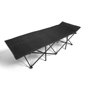 Folding <b>Camping</b> <b>Cot</b> Portable Outdoor Sleeping <b>Bed</b>, Heavy Duty Collapsible Single <b>Bed</b> with Side Storage Pocket - Product Image 2