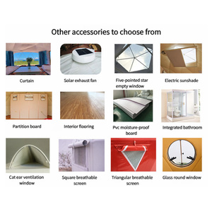 Mới đến glamping Dome lều với Skylight & thông gió Windows đa màu sắc đám cưới Lều Windproof cho glamping thiên nhiên khu nghỉ mát - Product Image 6