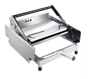 Equipo de restaurante de hamburguesa pequeña comercial, máquina de calefacción, estufa de hamburguesa <span class=keywords><strong>doble</strong></span>, <span class=keywords><strong>tostadora</strong></span> automática - Product Image 4