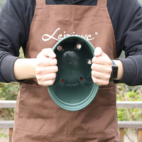 Leizisure Pots et jardinières en plastique vert de 1 gallon, pots en filet pour pépinière, conteneurs de plantation, boîte de semis, intérieur et extérieur