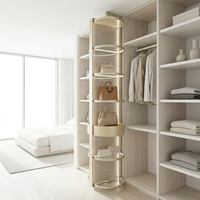 Vitrine LED autoportante motorisée rotative à 360° personnalisable, de luxe moderne, pour présentation de sacs de chambre à coucher, destinée aux centres commerciaux et magasins de détail