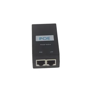 12v-48V 12W POE ethernet switch lan IP phone power adapter 2 ports 10/100mbps 24v 0.5a poe injector