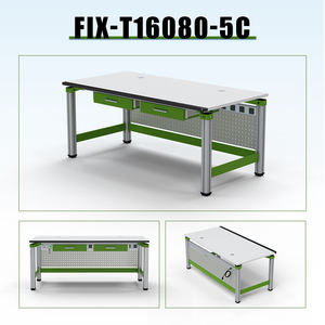 طاولة تجارب حديثة عالية الجودة من سبائك الألومنيوم FIX-T16080-5C بأبعاد 160 سم × 80 سم × 76 سم للاستخدام في المختبرات والمستشفيات والمدارس والمستودعات - Product Image 4